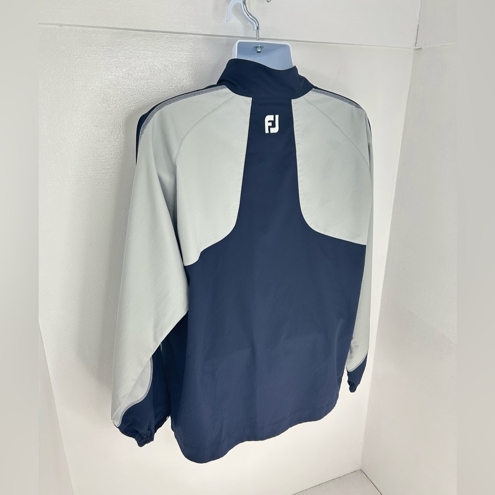 Footjoy 1/2 Zip Golf Pullover Windbreaker Jacket Size Large Dubs Dread GC KC - Picture 9 of 14